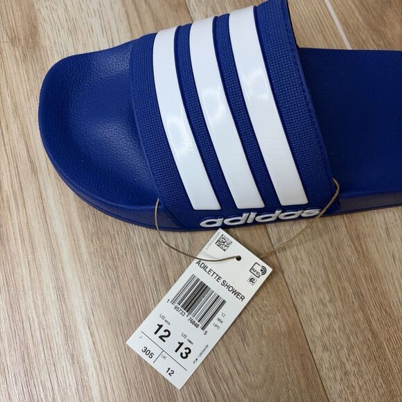 Adidas Adilette Comfort Slides Men Size 12 Style GV1048 Royal Blue White New Box main image 6